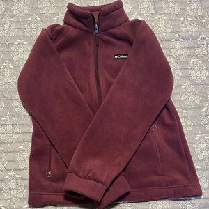 Columbia Kids' Maroon Fleece Jacket